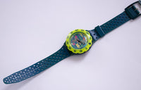 1992 Swatch Scuba OVER THE WAVE SDN105 Watch | 90s Scuba Swatch