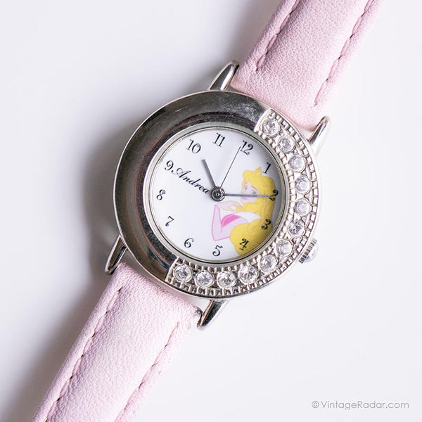 Aurora rosa vintage Disney reloj Personalizado con el nombre de "Andrea"