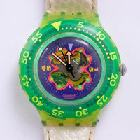 1992 Bay Breeze SDJ101 swatch Guarda | Vintage ▾ Swatch Scuba Guadare