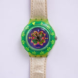 1992 Bay Breeze SDJ101 swatch Guarda | Vintage ▾ Swatch Scuba Guadare