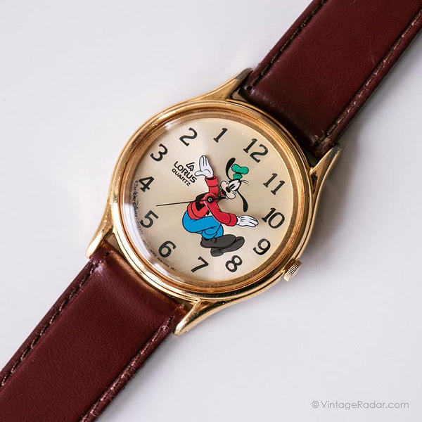 Antiguo Lorus Disney reloj con Goofy | Cuarzo de Japón reloj