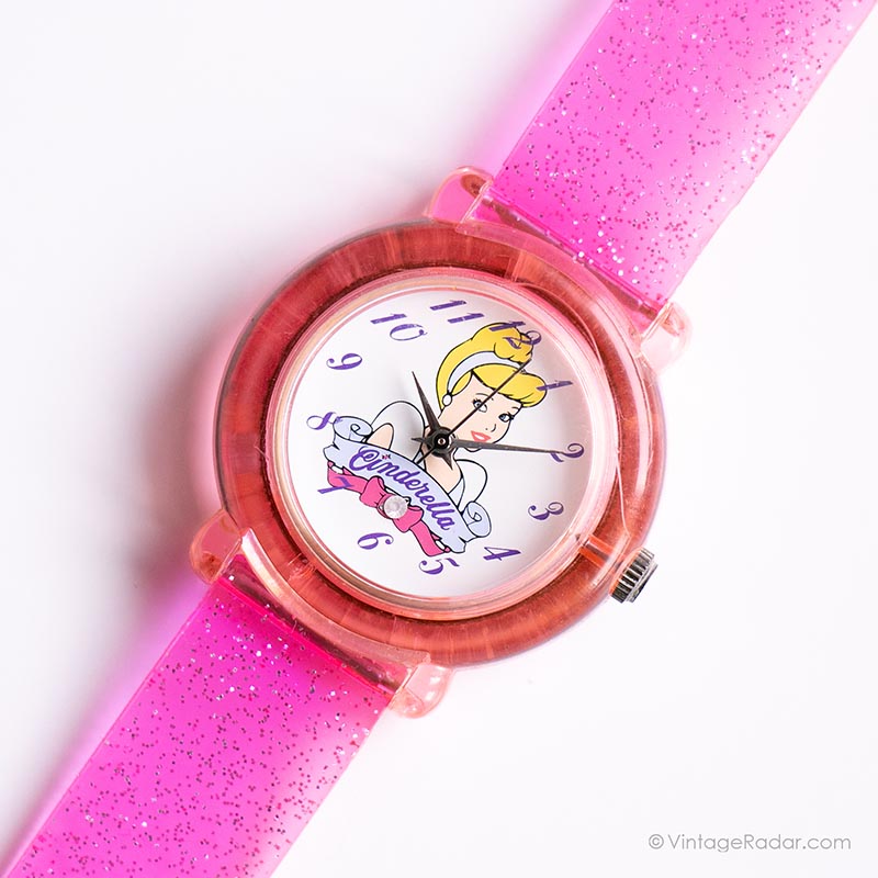 Vintage Pink Cinderella Disney Watch | Disneyland Princess Watch ...