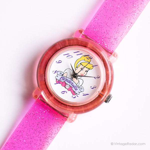 Vintage Pink Aschenputtel Disney Uhr | Disneyland Prinzessin Uhr für Sie