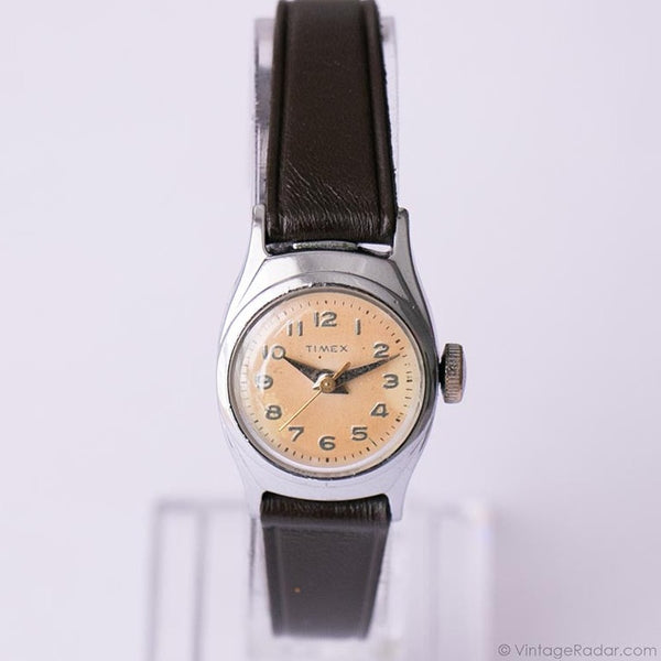 Tono plateado Timex Mecánico reloj Para mujeres | Arte deco Timex Relojes