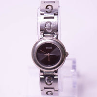 Black-Dial Guess Watch for Women | Silver-tone Quartz Watch for Her