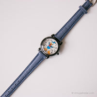 Vintage Donald Duck Uhr von Lorus | Schwarz Disney Uhr für Sie