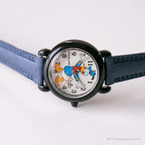 Vintage Donald Duck Watch by Lorus | Black Disney Watch for Her