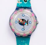 1999 FISCHLI SDN123 Scuba Swatch Watch | Vintage Swatch Watches