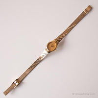 Vintage Tiny Lorus Watch for Her | Retro Gold-tone Wristwatch