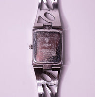 Tono plateado Guess Cuarzo reloj para mujeres con piedras preciosas blancas vintage