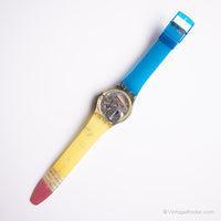 Vintage 1989 Swatch GX112 Croque Monsieur orologio | Collezione Swatch Guadare