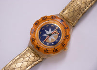 Swiss Golden Island SDK112 montre | 1992 Scuba vintage swatch montre