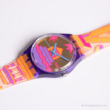 Vintage 1991 Swatch GV105 Rara Avis reloj | EXTRAÑO Swatch Caballero reloj