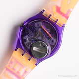 Vintage 1991 Swatch GV105 PINK AVIS Watch | RARE Swatch Gent Watch