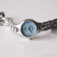 Vintage Diamond Quartz Lorus Watch | Sky Blue Dial Watch