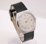 Ancien Karex Date de quartz montre Pour les hommes | Montre-bracelet pour hommes à tons argentés