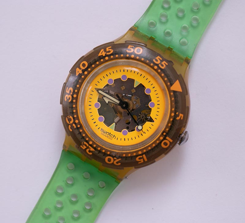 1990 Vintage Swatch Watch | HYPPOCAMPUS SDK103 Scuba Swatch Watch ...