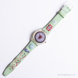 Vintage 1992 Swatch GK154 CUZCO Watch | 90s Green Swatch Watch