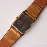 Dial negro vintage Lorus reloj para mujeres | Rectangular reloj