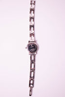 Minuscule Guess Femmes en argent montre avec bracelet en acier inoxydable vintage