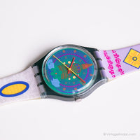 Vintage 1992 Swatch GM111 Sari montre | Original Swatch montre