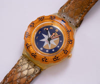 1992 Swatch Scuba Orologio Golden Island SDK112 | SCUBA ORANCIO degli anni '90 swatch