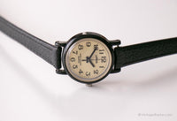 Nero vintage Lorus Guarda per lei | Giappone orologio al quarzo
