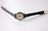 Negro vintage Lorus reloj para ella | Cuarzo de Japón reloj
