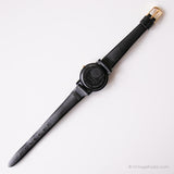 Vintage Schwarz Lorus Uhr mit geometrischen Mustern | Japan Quarz Uhr