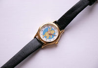 Tiny Winnie the Pooh Disney reloj | Vintage de tono de oro reloj