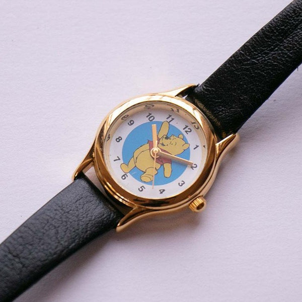 Tiny Winnie The Pooh Disney Watch | Gold-tone Vintage Watch