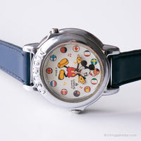 موسيقي Lorus Mickey Mouse V421-0021 NT 2 Watch ، World Flags Lorus راقب