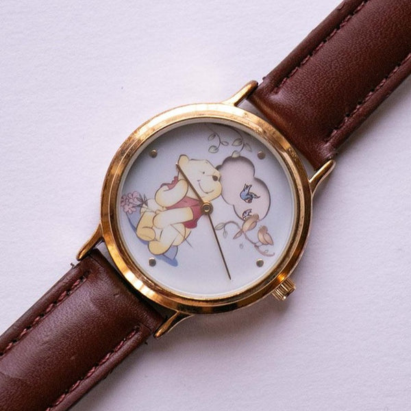 Sii di Seiko Winnie the Pooh Watch | Tono d'oro Disney Guarda Vintage
