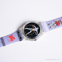 خمر 1991 Swatch GK141 Discobolus Watch | حالة النعناع Swatch