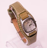 Vintage Tiny Fossil F2 Women's Watch with Genuine Leather Strap