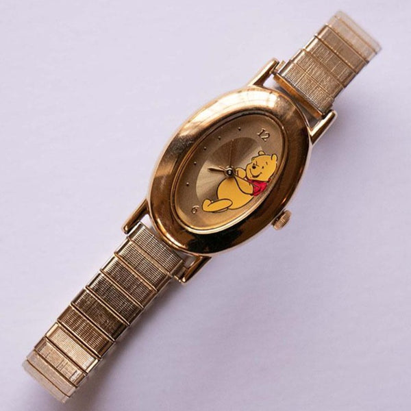 Lussuoso oro d'oro winnie the pooh orologio | Disney Sii di Seiko Orologio vintage