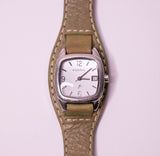 Vintage winzig Fossil F2 Frauen Uhr mit echtem Lederband