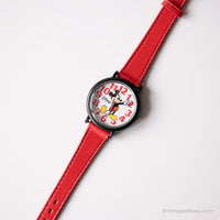 Vintage Mickey Mouse Watch for Ladies | Black Disney Quartz Watch