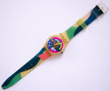 1992 Volea de playa GK153 Swatch reloj | Vintage suizo hecho reloj