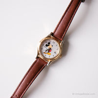 Gold-Ton Mickey Mouse Uhr von Seiko | Jahrgang Disney Datum Uhr