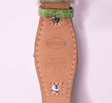 Fossil F2 Quarz Uhr Für Frauen mit grüner Lederband -Vintage