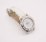 Marc Ecko 40 mm weißer Zifferblatt Quarz Uhr | Vintage Designer Uhr