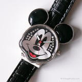 Antiguo Mickey Mouse Muñeco de pulsera con forma | Cuarzo de Japón Disney reloj