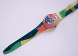 1992 Beach Volley GK153 Swatch montre | Suisse vintage faite montre