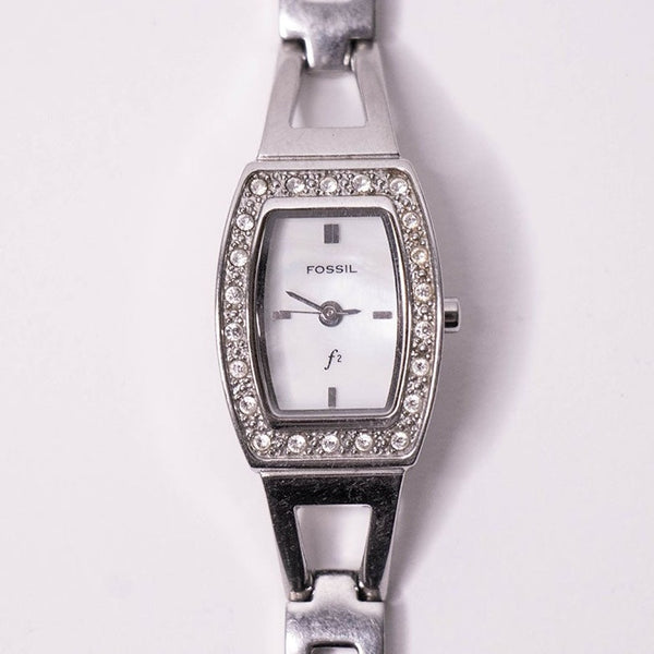 Fossil Mutter des Perlenblatts Uhr Für Frauen mit Edelsteinen Vintage
