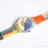 Vintage 1990 Swatch Coupe GK131 montre | Swatch Originaux gent