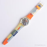 Vintage 1990 Swatch GK131 Typeetter reloj | Swatch Originals caballero