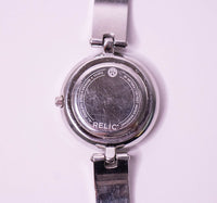 Tono plateado vintage Relic por Fossil De las mujeres reloj Todo acero inoxidable