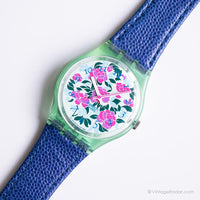Vintage 1991 Swatch GG115 Mazzolino Uhr | Blumen Swatch Mann Uhr