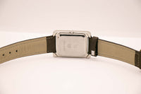 Silberton-Lippenrechte-Rechteck Uhr | Vintage französische Armbanduhr Unisex